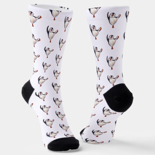 Dansende Pinguïn Sokken (Gebogen)