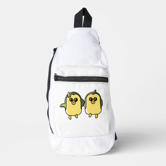 Dansende Pinguïns Sling Bag (Voorkant)