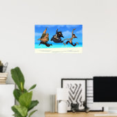 Dansende Pirates Poster (Thuiskantoor)