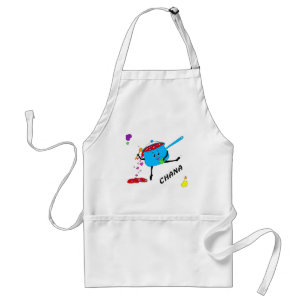 dansende pot met hart 05 CHANA Standaard Schort