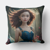 Dansende Prinses Foto Kussensloop Kussen (Achterkant)