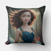 Dansende Prinses Foto Kussensloop Kussen (Voorkant)