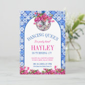 Dansende Queen Mediterrane Verjaardag Kaart (Staand voorkant)