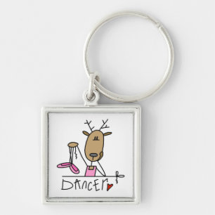 Dansende rendier T-shirts en cadeaus Sleutelhanger