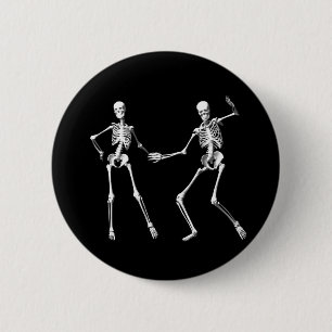 Dansende Retro Skeletons Button