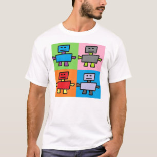 Dansende Robot Pop Art T-shirt