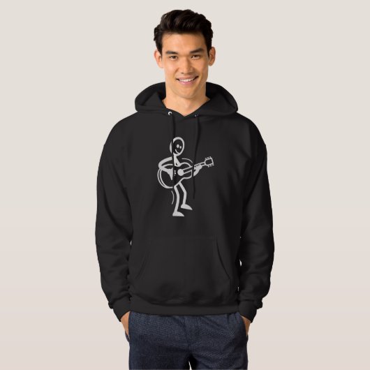 Dansende SAM Hoodie (met witte SAM) (Voorkant volledig)