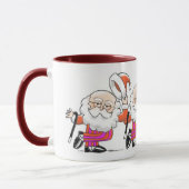 Dansende Santas mok (Links)