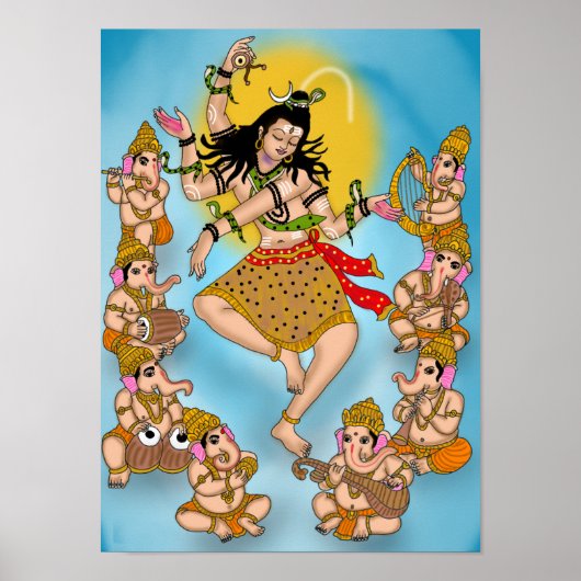 Dansende Shiva Poster (Voorkant)