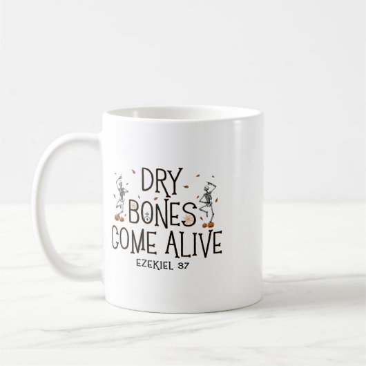 Dansende Skelet Droge Botten komen tot leven Hallo Koffiemok (Links)