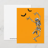 Dansende Skeletkaart Kaart (Voorkant / Achterkant)