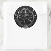 Dansende Skeleton Goddess Stickers (Tas)