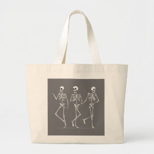 Dansende skeletten canvas tas