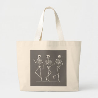 Dansende skeletten canvas tas