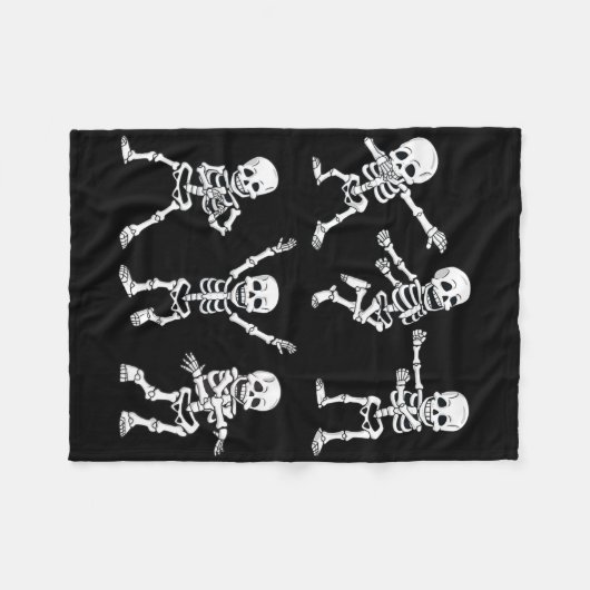 Dansende skeletten Dance Challenge Boys Girl Kinde Fleece Deken (Voorkant (Horizontaal))