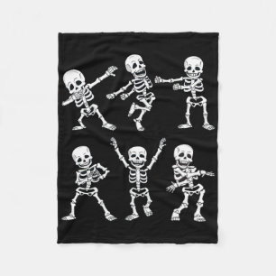 Dansende skeletten Dance Challenge Boys Girl Kinde Fleece Deken