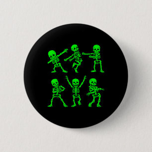 Dansende skeletten Dance Challenge Girl Boys Kinde Ronde Button 5,7 Cm