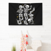 Dansende skeletten Dance Challenge Halloween Spandoek (Insitu)