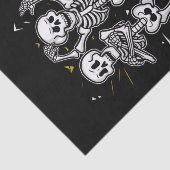 Dansende skeletten Dance Challenge Halloween Tissuepapier (Detail)