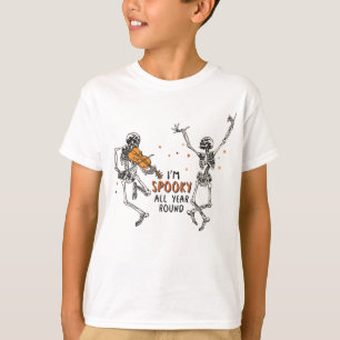 Dansende skeletten die ik het hele jaar rond de T- T-shirt