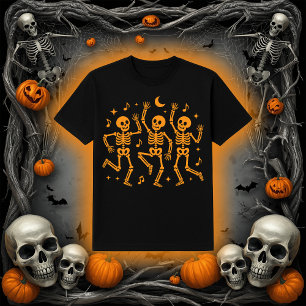 Dansende Skeletten Enge Feesttijd T-shirt