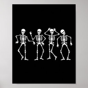 Dansende skeletten Halloween Dance Challenge Boys Poster