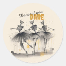 Dansende skeletten Hallowe'en Dance Stickers