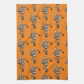 Dansende Skeletten Halloween Kitchen Towel Theedoek (Verticaal)