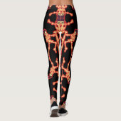 Dansende skeletten Leuke Halloween Leggings (Achterkant)
