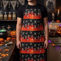 Dansende skeletten op vuur vlammen voor Halloween