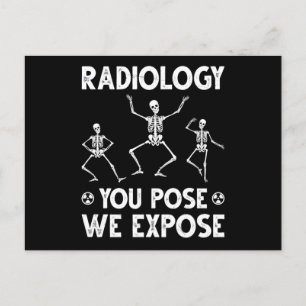Dansende skeletten Radiologische Humor Briefkaart