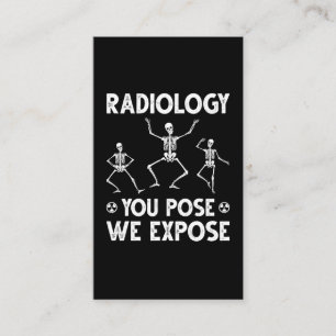 Dansende skeletten Radiologische Humor Visitekaartje
