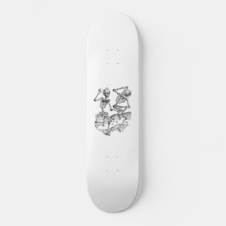Dansende skeletten schaats board skateboard