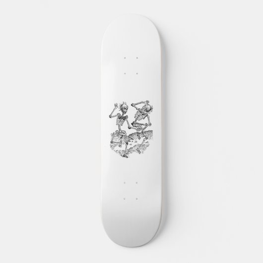 Dansende skeletten schaats board skateboard (Voorkant)