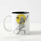 Dansende skeletten Two-Tone Mok (Links)