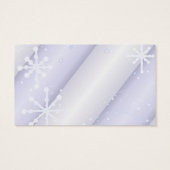 Dansende Snowflakes Visitekaartjes (Achterkant)
