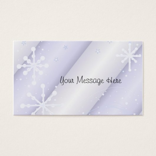 Dansende Snowflakes Visitekaartjes (Voorkant)