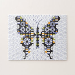 Dansende Swallowtail Butterfly Quilt Pattern Legpuzzel