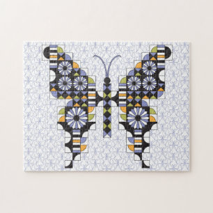 Dansende Swallowtail Butterfly Quilt Pattern Legpuzzel