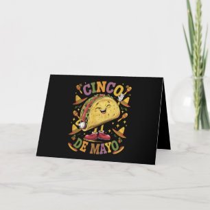 Dansende Taco Grappig Cinco De Mayo Feest Partij Bedankkaart
