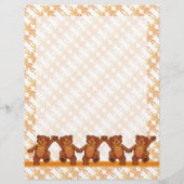 Dansende Teddy Bears Aangepaste plakboekpagina's Flyer (Achterkant)