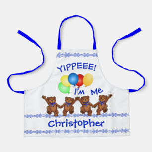 Dansende Teddy Bears Zelfrespect Bouwer voor Kinde Schort