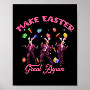 Dansende Trump Maak Pasen Groot Again Humoristisch Poster
