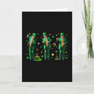 Dansende Trump St. Patrick's Day  Kaart