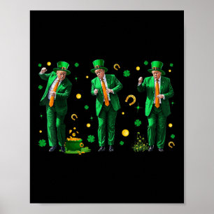 Dansende Trump St. Patrick's Day, Uni-volwassenen, Poster