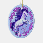Dansende Unicorn Keramisch Ornament (Rechts)