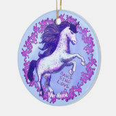 Dansende Unicorn Keramisch Ornament (Links)