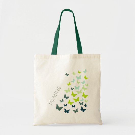 Dansende vlinders personaliseren tote bag (Voorkant)