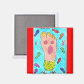 dansende voet magneet (Voorkant / Achterkant)