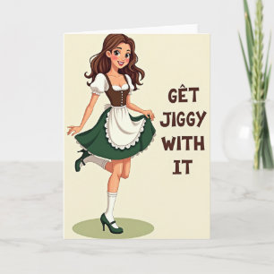 Dansende Vrouw Fun Tijden Kaart